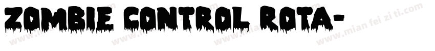 Zombie Control Rota字体转换